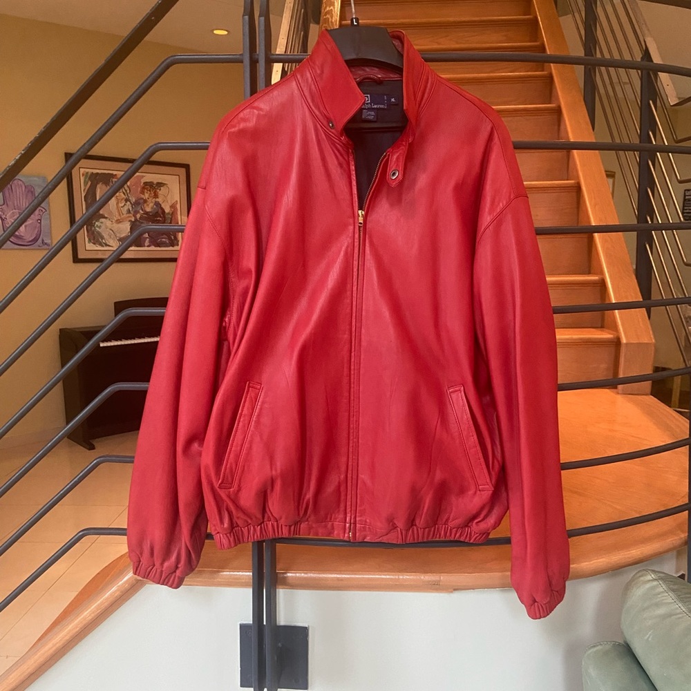 COPY - RED POLO women’s leather jacket amazing condition !